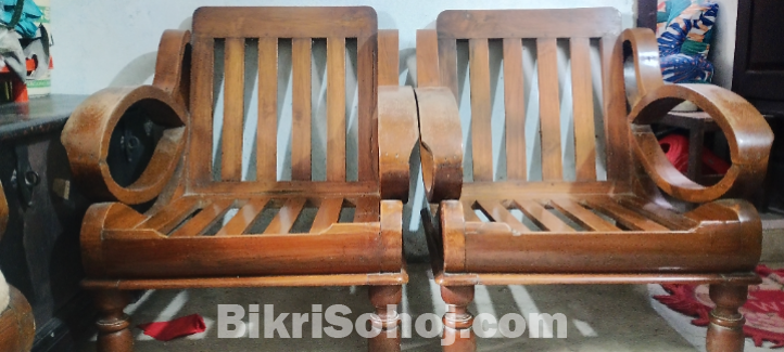 সলিড সেগুন কাঠের সোফা সেট বিক্রি হবে